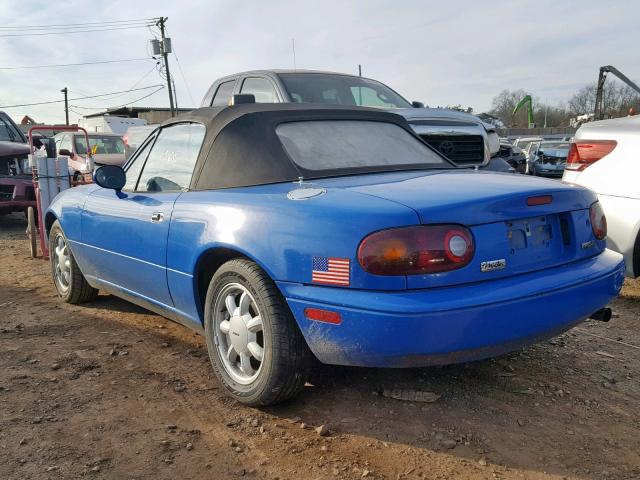 JM1NA3518N1300196 - 1992 MAZDA MX-5 MIATA BLUE photo 3