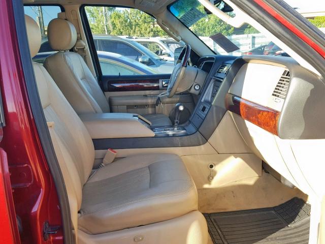 5LMFU285X6LJ23878 - 2006 LINCOLN NAVIGATOR 红色 照片 5