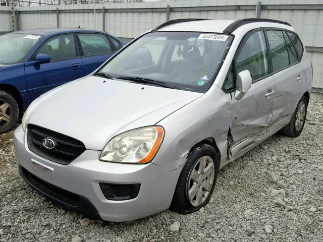 KNAFG526487138340 - 2008 KIA RONDO LX SILVER photo 2