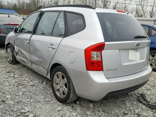 KNAFG526487138340 - 2008 KIA RONDO LX SILVER photo 3