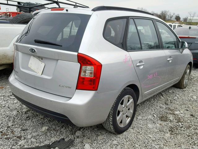 KNAFG526487138340 - 2008 KIA RONDO LX SILVER photo 4