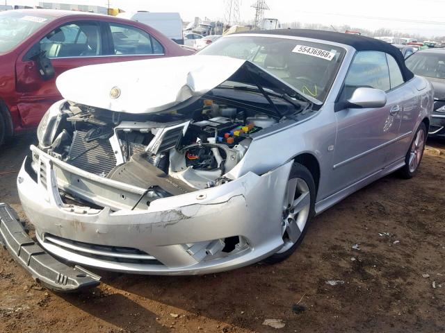 YS3FA7CY2B1308049 - 2011 SAAB 9-3 2.0T SILVER photo 2