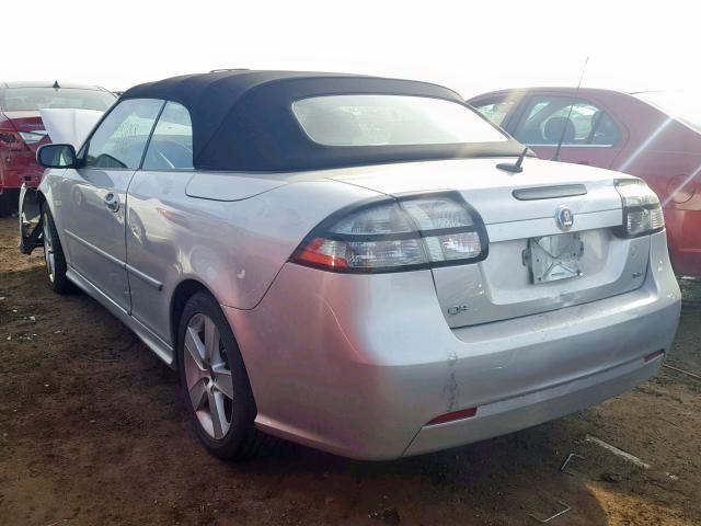 YS3FA7CY2B1308049 - 2011 SAAB 9-3 2.0T SILVER photo 3