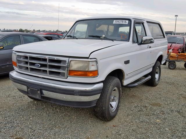 1FMEU15H2SLA36719 - 1995 FORD BRONCO U10 WHITE photo 2