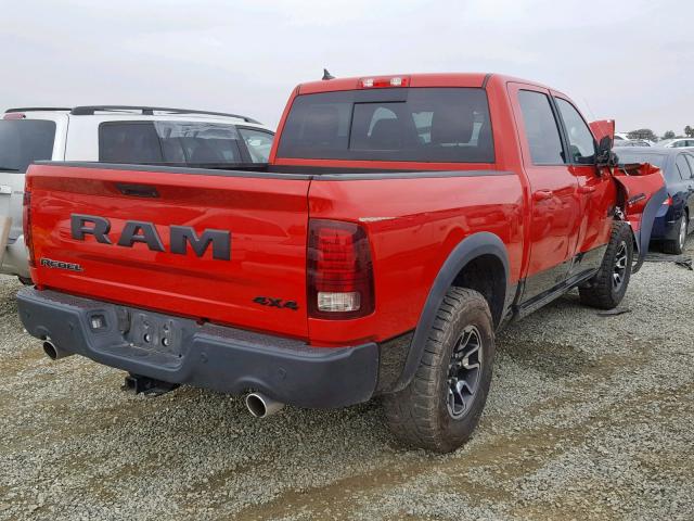 1C6RR7YT0GS210995 - 2016 RAM 1500 REBEL RED photo 4