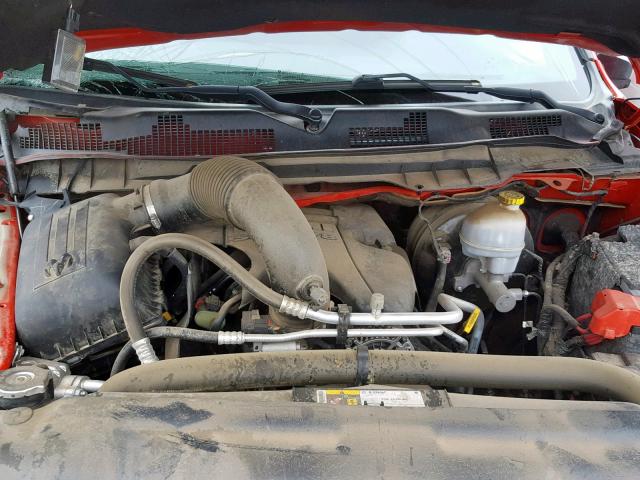 1C6RR7YT0GS210995 - 2016 RAM 1500 REBEL წითელი ფოტო 7