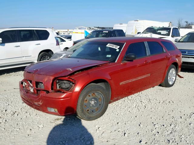 2D4FV48T95H601379 - 2005 DODGE MAGNUM SE RED photo 2