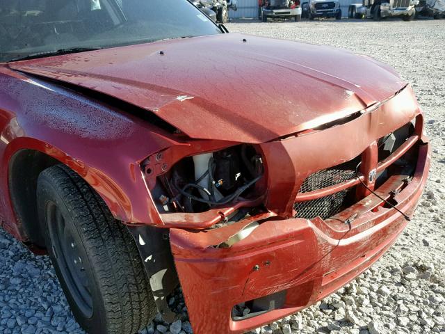 2D4FV48T95H601379 - 2005 DODGE MAGNUM SE RED photo 9