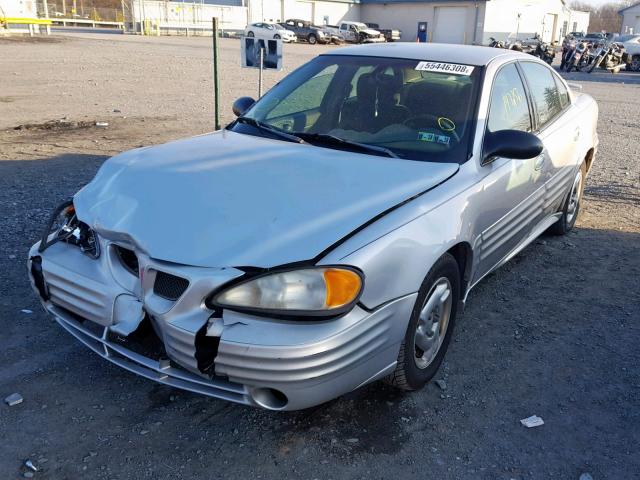 1G2NF52F82C279870 - 2002 PONTIAC GRAND AM S SILVER photo 2