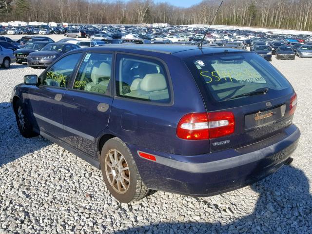 YV1VW29501F616367 - 2001 VOLVO V40 1.9T BLUE photo 3