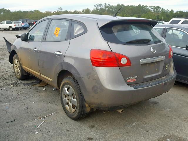 JN8AS5MT3CW273102 - 2012 NISSAN ROGUE S GRAY photo 3