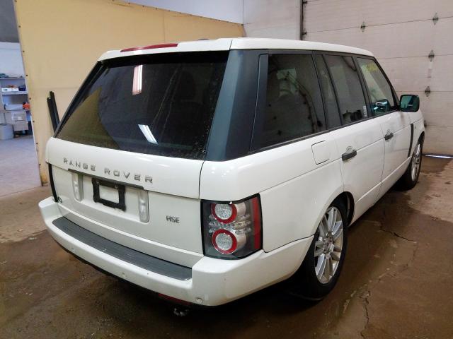 SALME1D4XAA317200 - 2010 LAND ROVER RANGE ROV WHITE photo 4