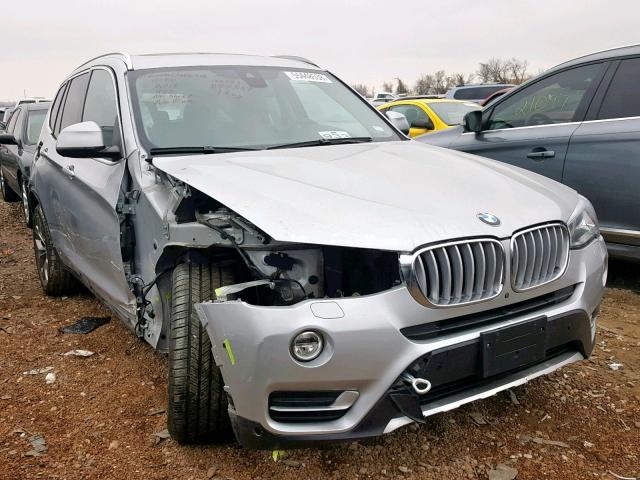 5UXWX9C55G0D77551 - 2016 BMW X3 XDRIVE2 SILVER photo 1