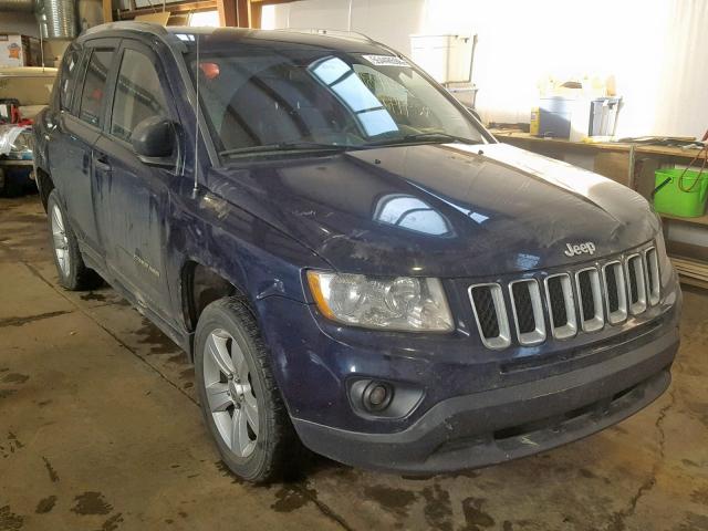 1C4NJCAB5CD619209 - 2012 JEEP COMPASS BA BLUE photo 1