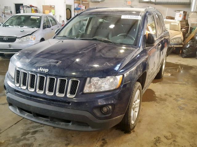 1C4NJCAB5CD619209 - 2012 JEEP COMPASS BA BLUE photo 2