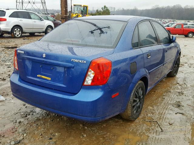 KL5JJ56Z65K210964 - 2005 SUZUKI FORENZA LX BLUE photo 4