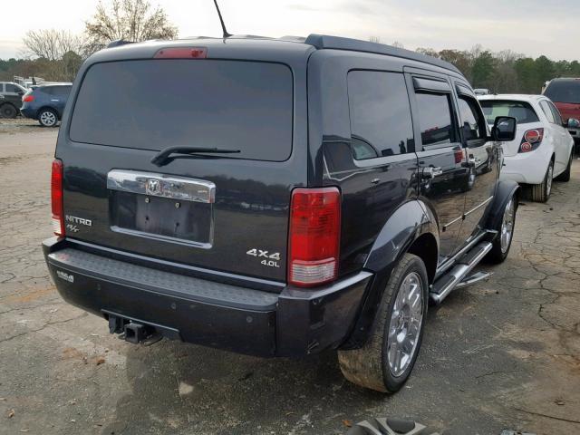 1D8GU58698W243194 - 2008 DODGE NITRO R/T BLACK photo 4