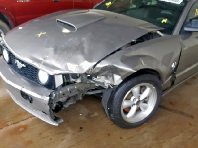 1ZVHT82H495146040 - 2009 FORD MUSTANG GT GRAY photo 9