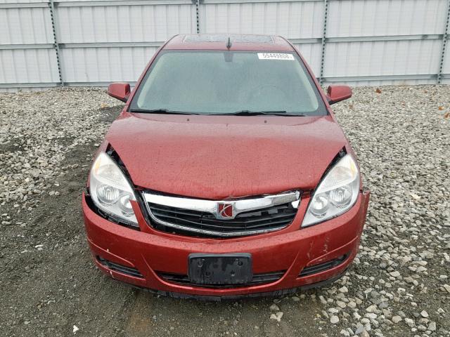 1G8ZX57779F105531 - 2009 SATURN AURA XR RED photo 9