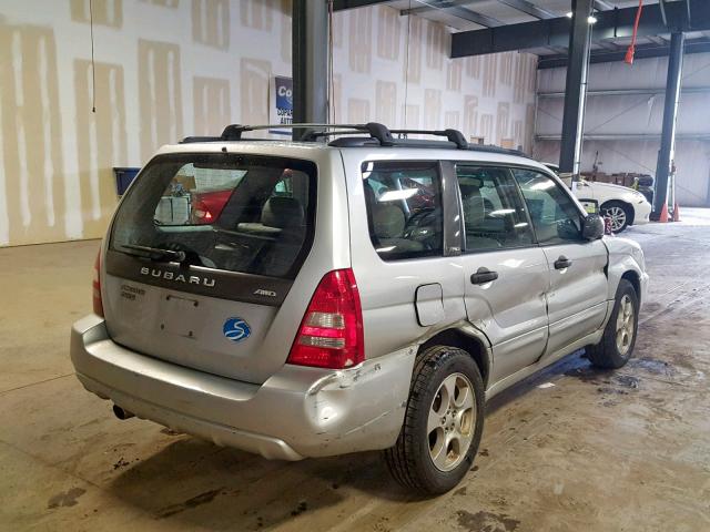 JF1SG65684H710281 - 2004 SUBARU FORESTER 2 SILVER photo 4
