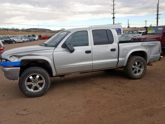 1B7HG2AN41S295548 - 2001 DODGE DAKOTA QUA SILVER photo 9