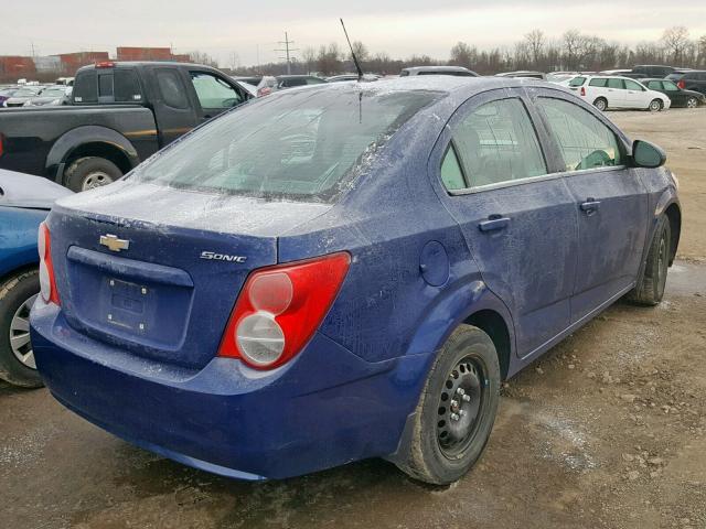 1G1JA5SH4D4177269 - 2013 CHEVROLET SONIC LS 蓝色 照片 4