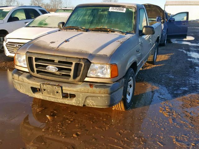 1FTYR10UX4PA55747 - 2004 FORD RANGER GOLD photo 2