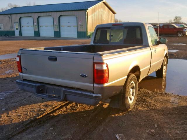 1FTYR10UX4PA55747 - 2004 FORD RANGER GOLD photo 4