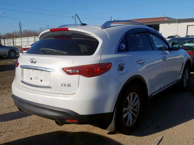 JN8AS1MW2BM732942 - 2011 INFINITI FX35 WHITE photo 4