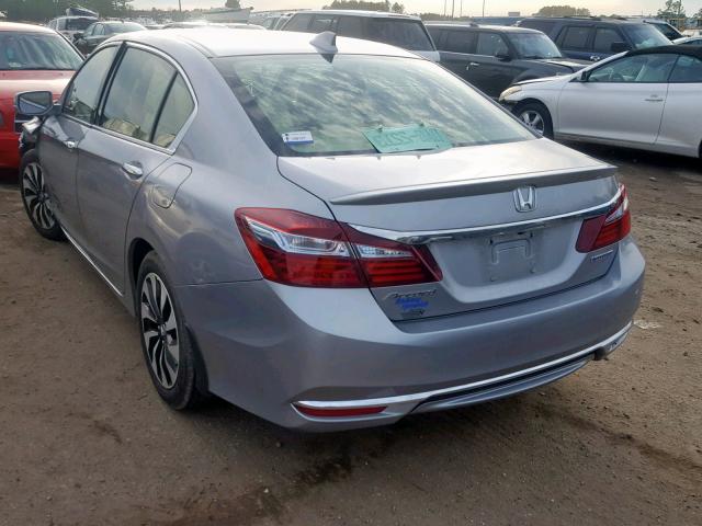 JHMCR6F54HC004134 - 2017 HONDA ACCORD HYB SILVER photo 3