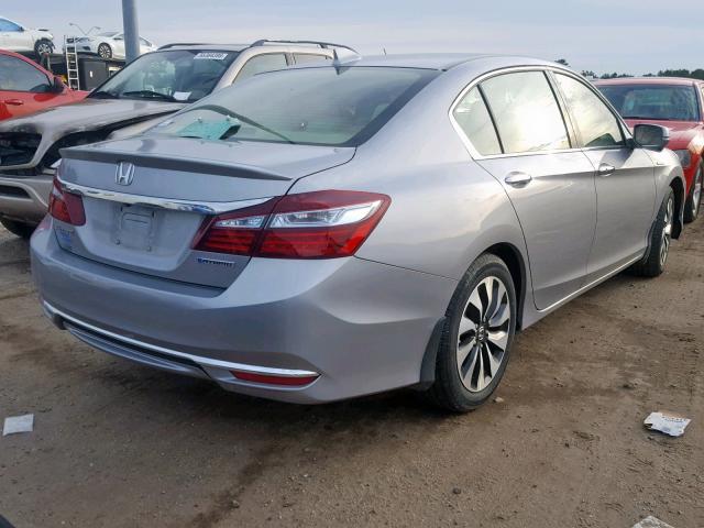 JHMCR6F54HC004134 - 2017 HONDA ACCORD HYB SILVER photo 4