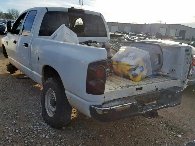 3D7KS28L59G526779 - 2009 DODGE RAM 2500 WHITE photo 3