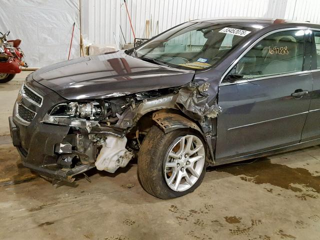 1G11C5SA3DF150050 - 2013 CHEVROLET MALIBU 1LT CHARCOAL photo 9