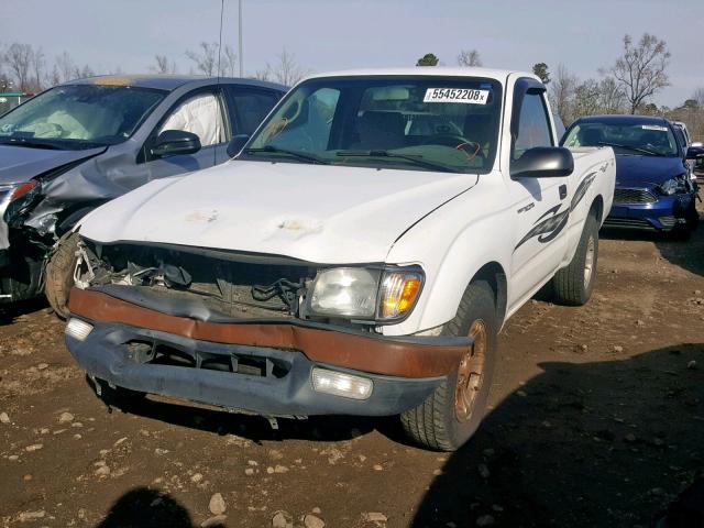 5TENL42N41Z844556 - 2001 TOYOTA TACOMA WHITE photo 2