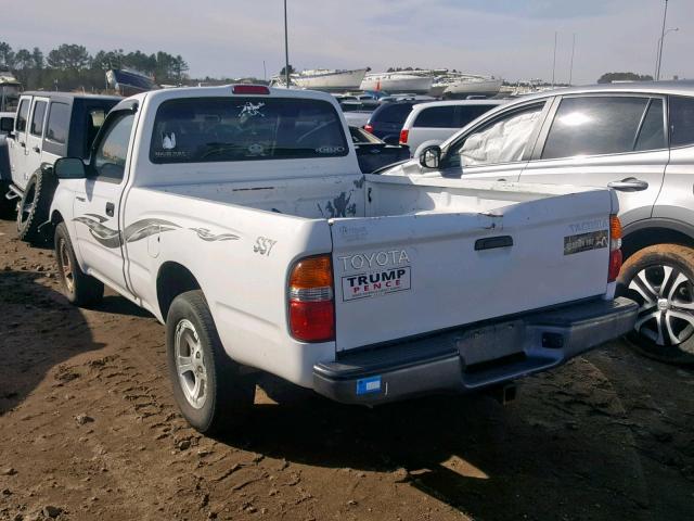 5TENL42N41Z844556 - 2001 TOYOTA TACOMA WHITE photo 3