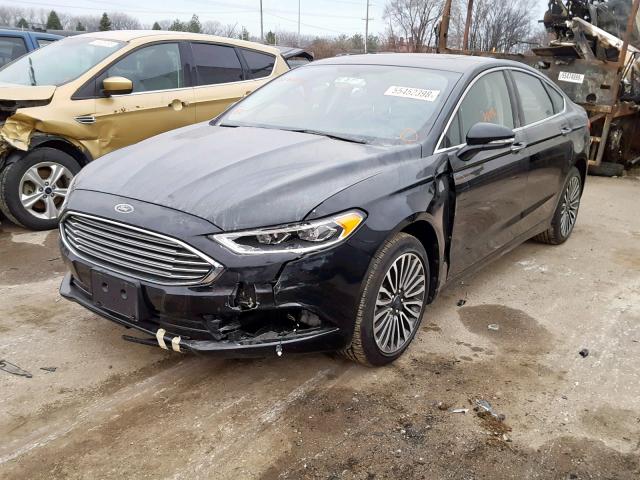 3FA6P0D91JR246755 - 2018 FORD FUSION TIT BLACK photo 2