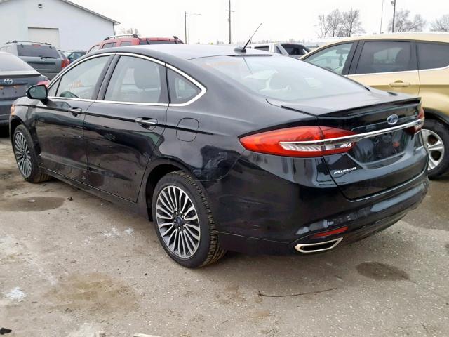 3FA6P0D91JR246755 - 2018 FORD FUSION TIT BLACK photo 3