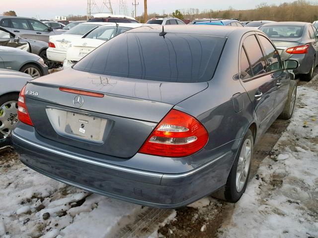 WDBUF56J86A869735 - 2006 MERCEDES-BENZ E 350 GRAY photo 4