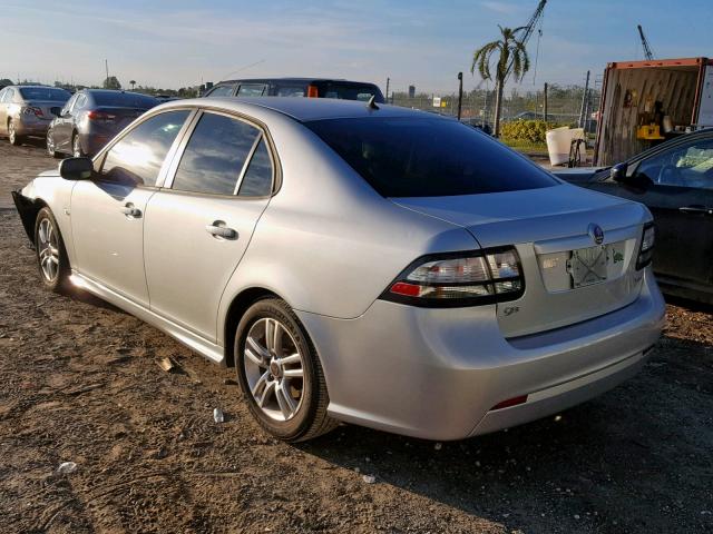 YS3FA4CY2B1307840 - 2011 SAAB 9-3 2.0T SILVER photo 3