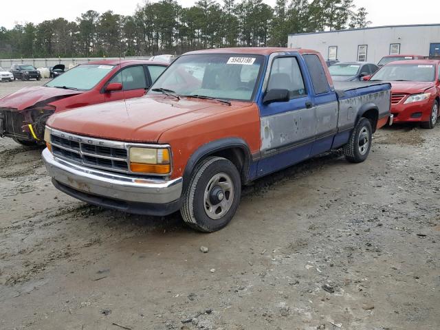 1B7GL23X5SS140692 - 1995 DODGE DAKOTA TWO TONE photo 2