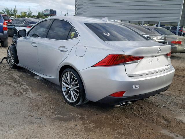 JTHBA1D26H5041138 - 2017 LEXUS IS 200T SILVER photo 3