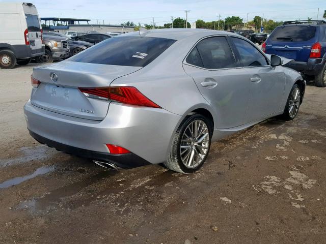 JTHBA1D26H5041138 - 2017 LEXUS IS 200T SILVER photo 4