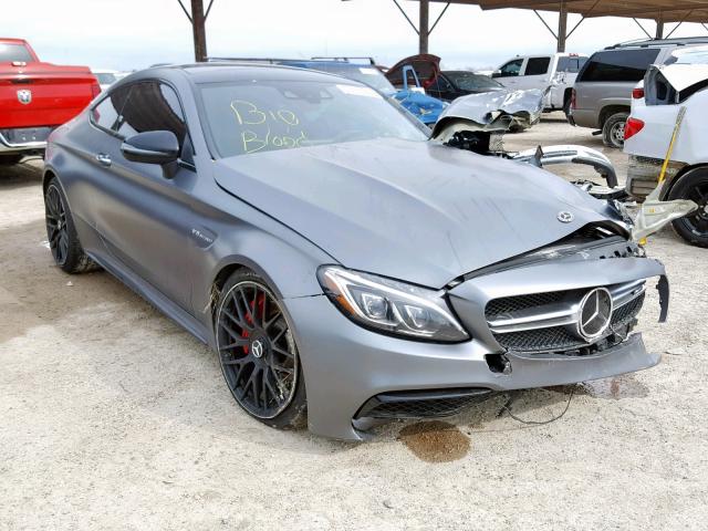 WDDWJ8HB4JF659280 - 2018 MERCEDES-BENZ C 63 AMG-S CHARCOAL photo 1