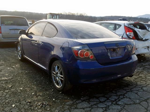 JTKDE167280258649 - 2008 TOYOTA SCION TC BLUE photo 3