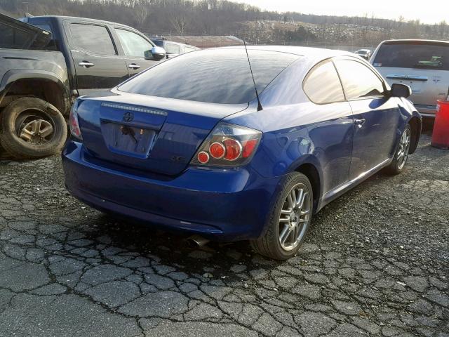 JTKDE167280258649 - 2008 TOYOTA SCION TC BLUE photo 4