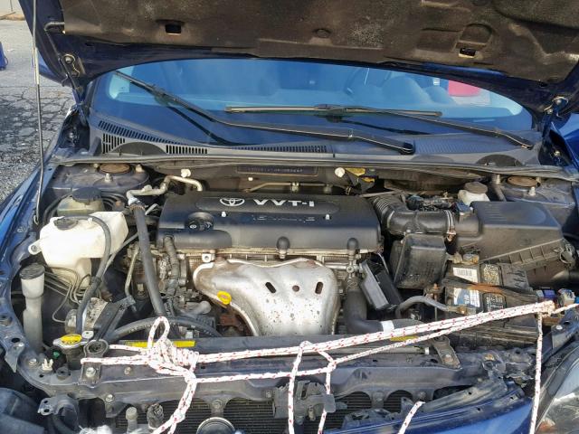 JTKDE167280258649 - 2008 TOYOTA SCION TC BLUE photo 7