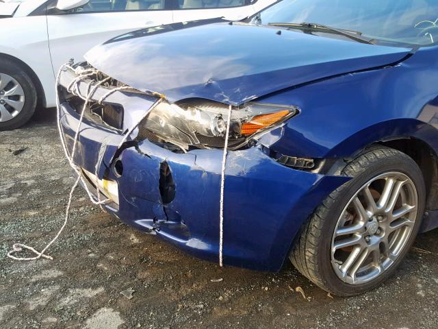 JTKDE167280258649 - 2008 TOYOTA SCION TC BLUE photo 9