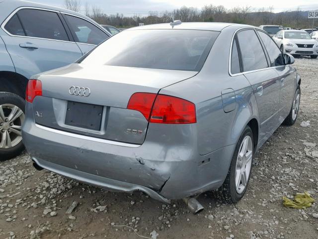 WAUAF78E86A236777 - 2006 AUDI A4 2 GRAY photo 4