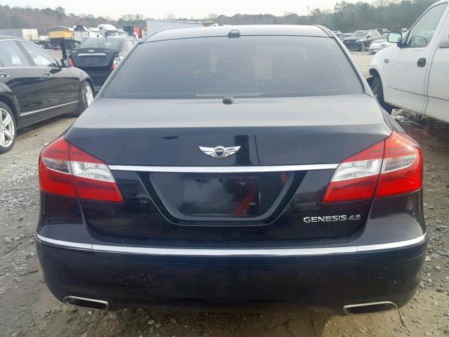 KMHGC4DF0CU155166 - 2012 HYUNDAI GENESIS 4. BLACK photo 9