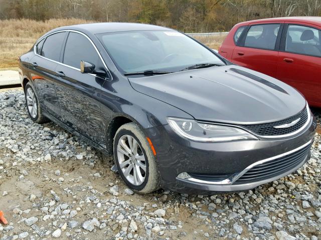 1C3CCCAB7FN647856 - 2015 CHRYSLER 200 LIMITE GRAY photo 1